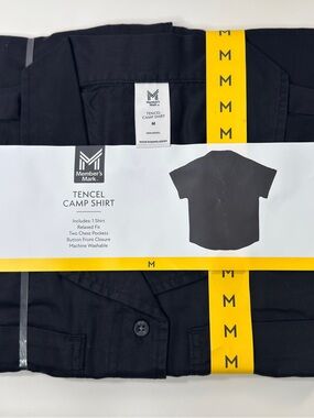 Member’s Mark Women’s Black Tencel Camp Shirt - Medium